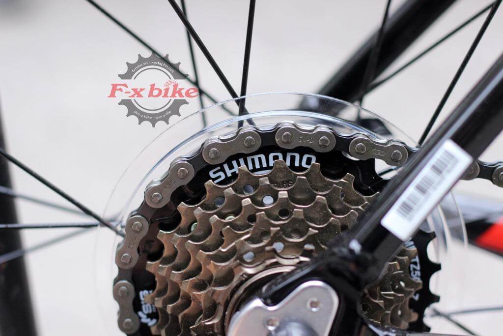 Líp Shimano MF-TZ500-7S, Xích KMC 7s ( Nhật Bản )